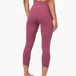 Lululemon cropped wunder under high rise
